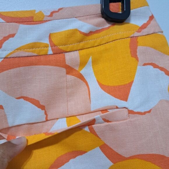 Kate Spade New York Linen Blend Boho Plain Weave Wide Leg Size 4 Multi- Color - Picture 10 of 16